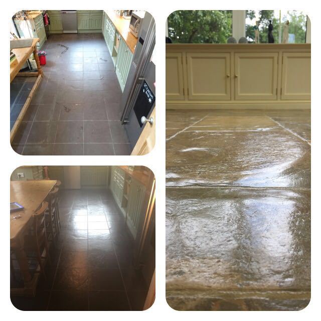 slate floor tile cleaning